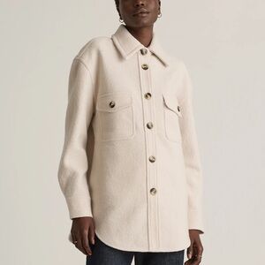 Aritzia 100% Merino Wool Shirt Jacket